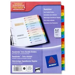 A4 Dividers A - Z