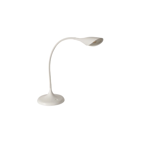 Alba Led Arum Desk Lamp White UK Plug