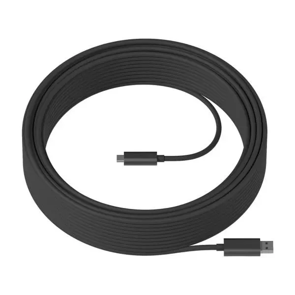 Logitech 10m Strong USB A USB C Cable Graphite