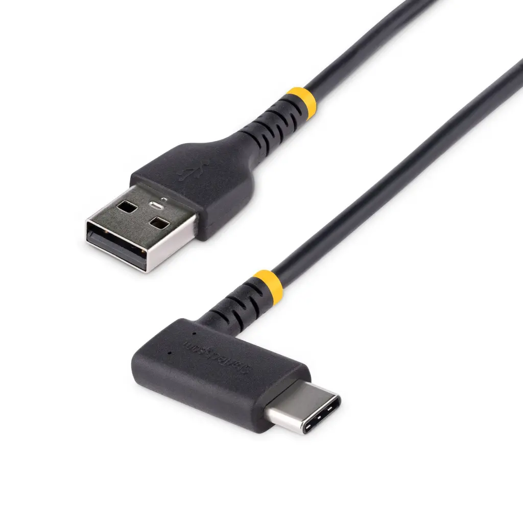 StarTech.com 15cm USB A to Right Angle USB C Heavy Duty Fast Charging Cable