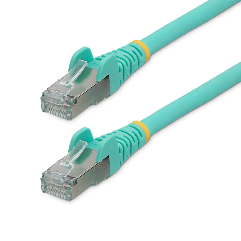 StarTech.com 1.5m CAT6a Snagless RJ45 Aqua Cable with Strain Reliefs