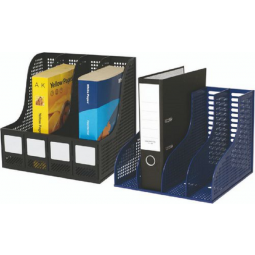 Arnos Magazine Storage Rack Black 4 Compartment E147 Single