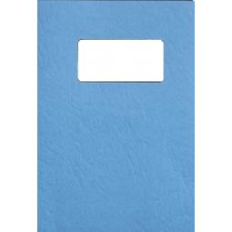 GBC Leathergrain Covers Window 250gsm Blue A4 46735E Pack of 25 Sets