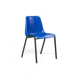 Polly Stacking Visitor Chair Blue Pack of 4