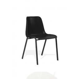 Polly Stacking Visitor Chair Black Pack of 4