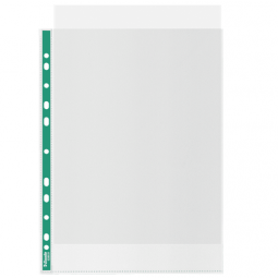 Esselte Punched Pockets A4 Top Opening Embossed Pack of 100