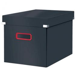 Leitz Click & Store Velvet Grey Cosy Cube Large Storage Box 53470089