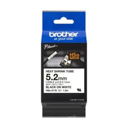 Brother Black Heat Shrink Printer Ribbon 5.2mm x 1.5m HSE211E