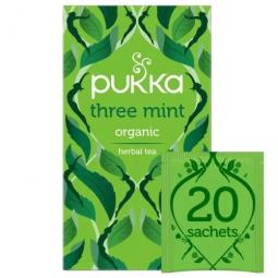 Pukka Tea Three Mint Tea Envelopes (Pack 20)