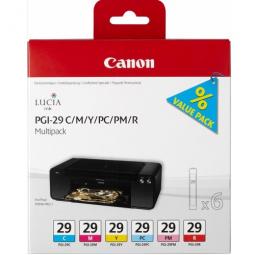 Canon PGI-29 CMY/PC/PM/R Multipack Ink Cartridges 4873B005