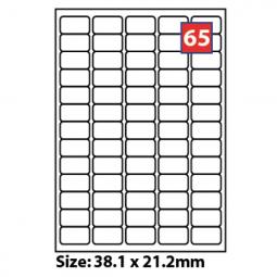 Stampiton Multipurpose Labels 65 Per Sheet 100 Sheets 38.1x21.2mm