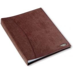 Rexel Soft Touch Display Book A4 Chocolate Suede 36 Pockets