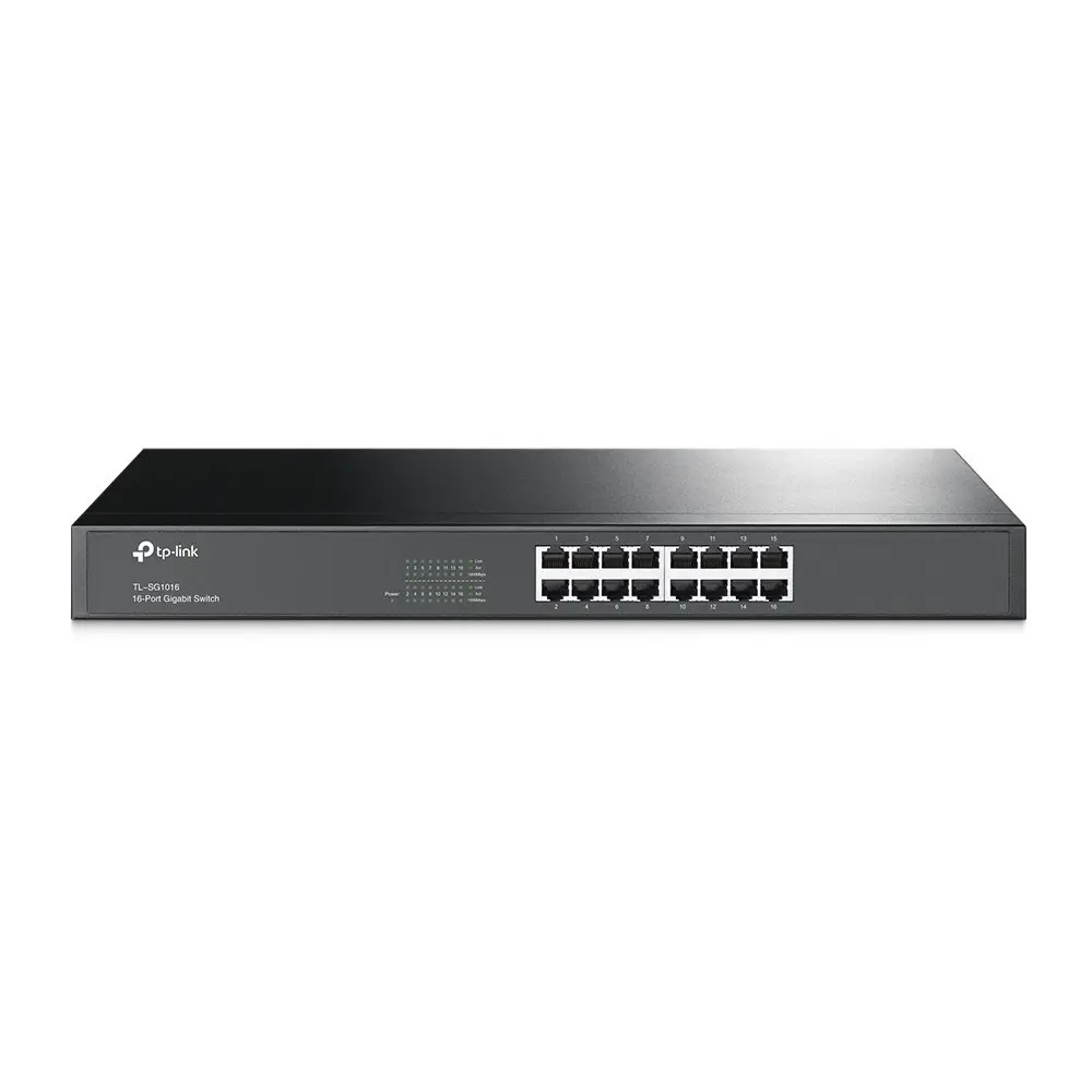 TP-Link TL-SG1016 Unmanaged Gigabit Ethernet (10/100/1000) 1U Network Switch