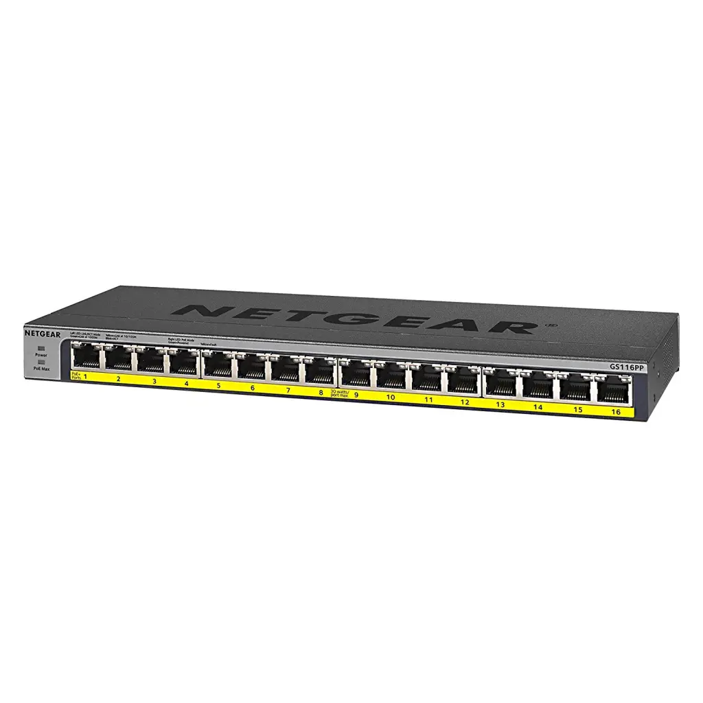 Netgear 16 Port PoE Gigabit Unmanaged Switch