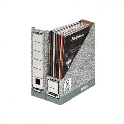Fellowes System A4 Magazine File Grey Pack of 10