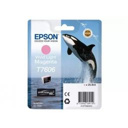 Epson T7606 Killer Whale Vivid Light Standard Capacity Magenta Ink Cartridge 26ml - C13T76064N10