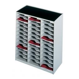 Paperflow Mailsorter Stackable 36x A4 Compartments Grey F80302