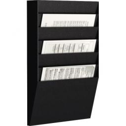 Paperflow Vertical Organiser A4 Landscape 6 Compartment Black FV1601