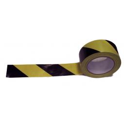 Hazard Tape 50mmx33m Black/Yellow Self Adhesive Single