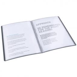 Rexel Choices A4 Translucent PP Display Book Black 40 Pocket