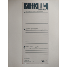 Safco Suggestion Cards Pack of 25 Cards	