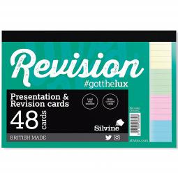 Silvine Revision and Presentation Cards Assorted Pack of 48