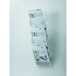 Helit Grid Wall Display 5 Pocket x A4 Clear