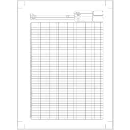 ValueX Analysis Pad A4 8 Cash Columns Single