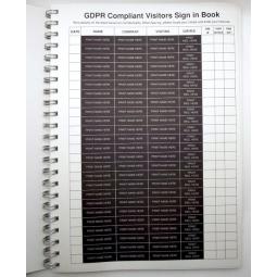 1250 Entries Watermark Creative GDPR Refill Visitors Book Sign in Sign Out 1250 Entries