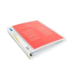 Rapesco 25mm 4 Ring Presentation Binder A4 Clear Pack 10