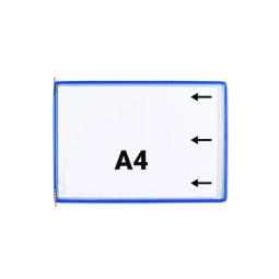 Tarifold Pivoting Pocket A4 Blue Landscape Right Side Loading Pk10