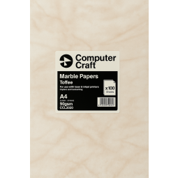 Computer Craft A4 90gsm Marble Paper Toffee (Pack of 100)
