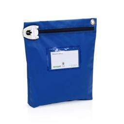 Versapak Reusable Secure Cash Bag With T2 Locking Mechanism Medium 267x267x50mm (Opening Size: 190mm) Blue - CCB1-T2-BLUE