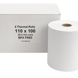 Star Printer Thermal Roll 110 x 100 x 25mm Pack of 4 BPA Free