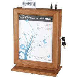 Safco Customisable Wood Suggestion Box Cherry 4236CY