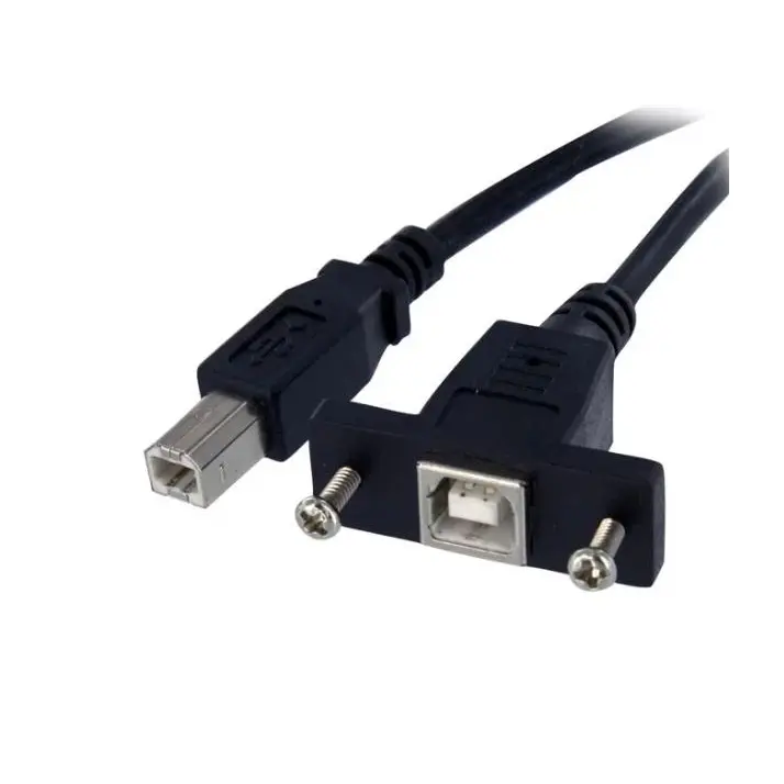 StarTech.com 1 ft Panel Mount USB B to B Cable