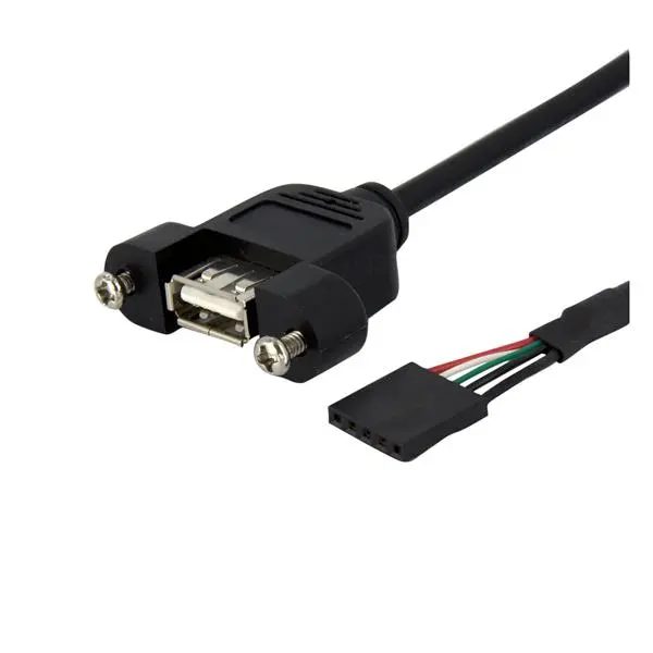 StarTech.com 1 ft Panel Mount USB Cable