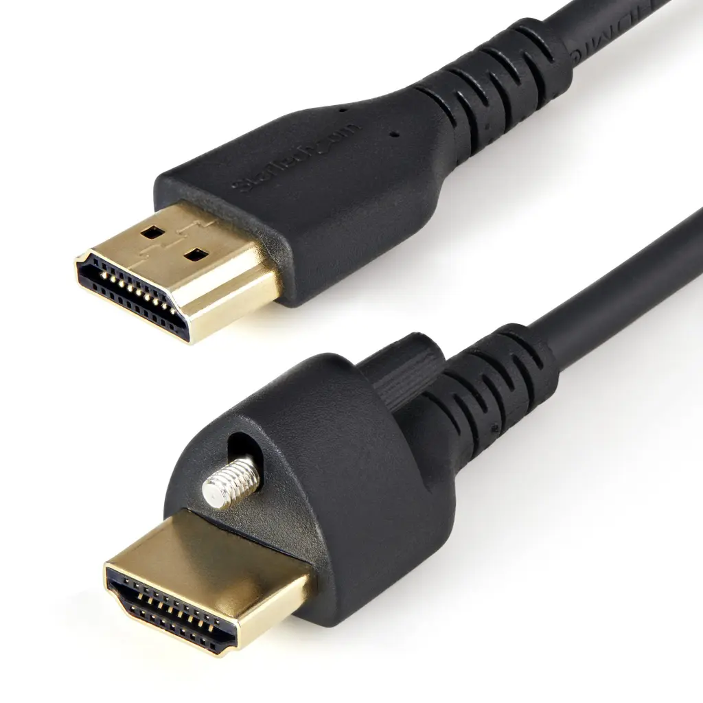 StarTech.com 1m 4K 60Hz HDR High Speed HDMI 2.0 Cable with Locking Screw