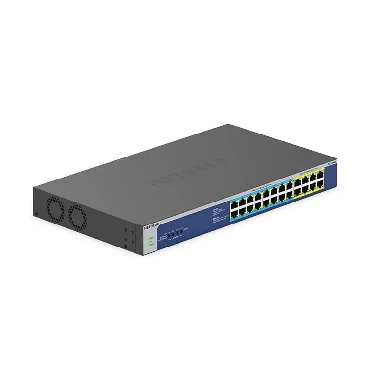 Netgear GS524UP 24 Port Gigabit Ethernet High Power PoE Plus Unmanaged Switch with PoE Plus Ports