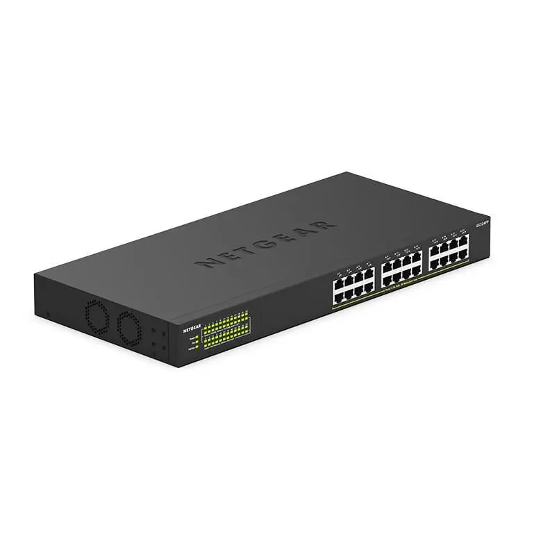 Netgear GS324P 24 Port Unmanaged Gigabit Power over Ethernet 1U Network Switch