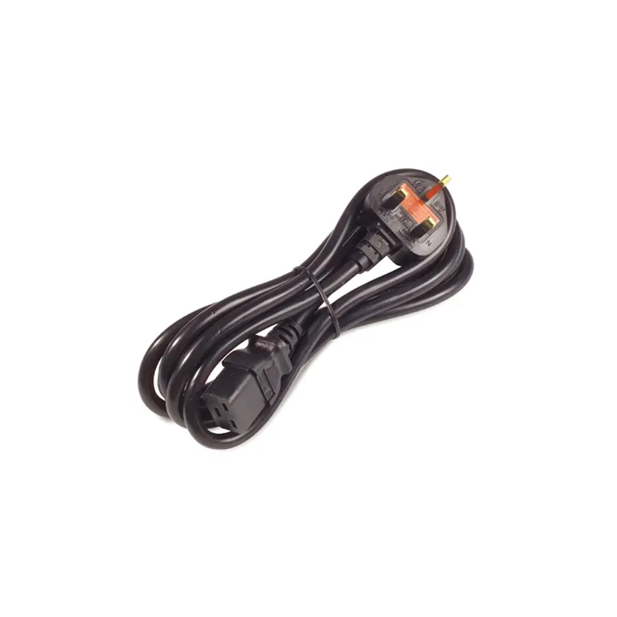 APC 2.4m Power Cable C19 to BS1363A UK Plug