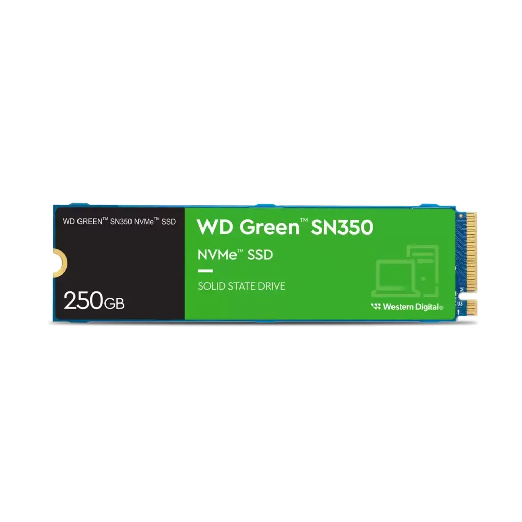 Western Digital Green SN350 M.2 250GB PCI Express 3.0 TLC NVMe Internal Solid State Drive