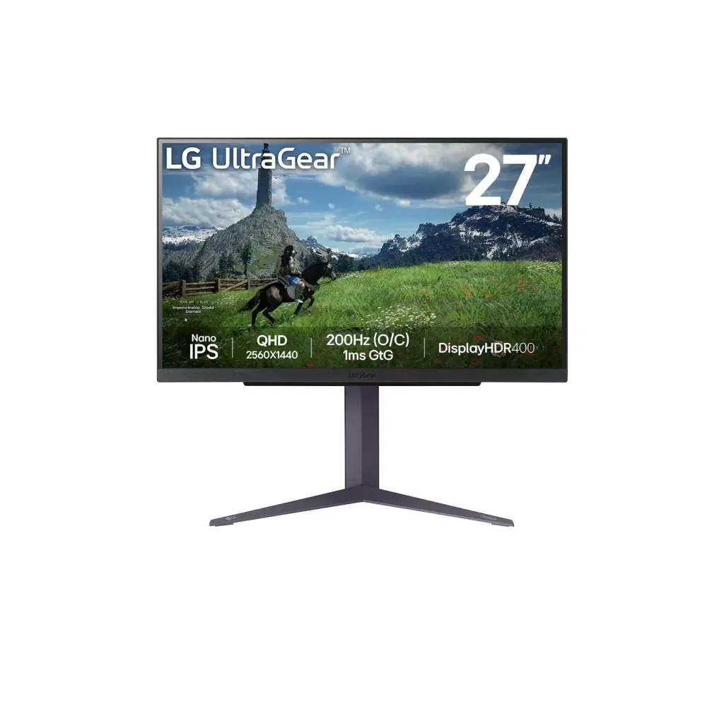 LG 27GS85Q-B UltraGear 27 Inch 2560 x 1440 Pixels Full HD Nano IPS FreeSync HDMI DisplayPort USB Hub Monitor