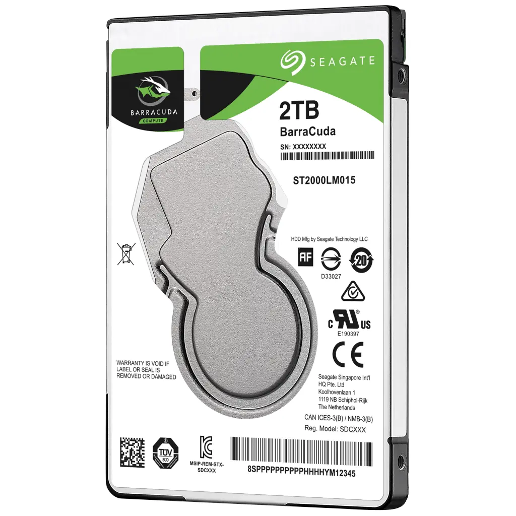 Seagate Barracuda 2TB SATA 6Gbs 2.5 Inch 5400 RPM 128MB Cache Internal Hard Disk Drive