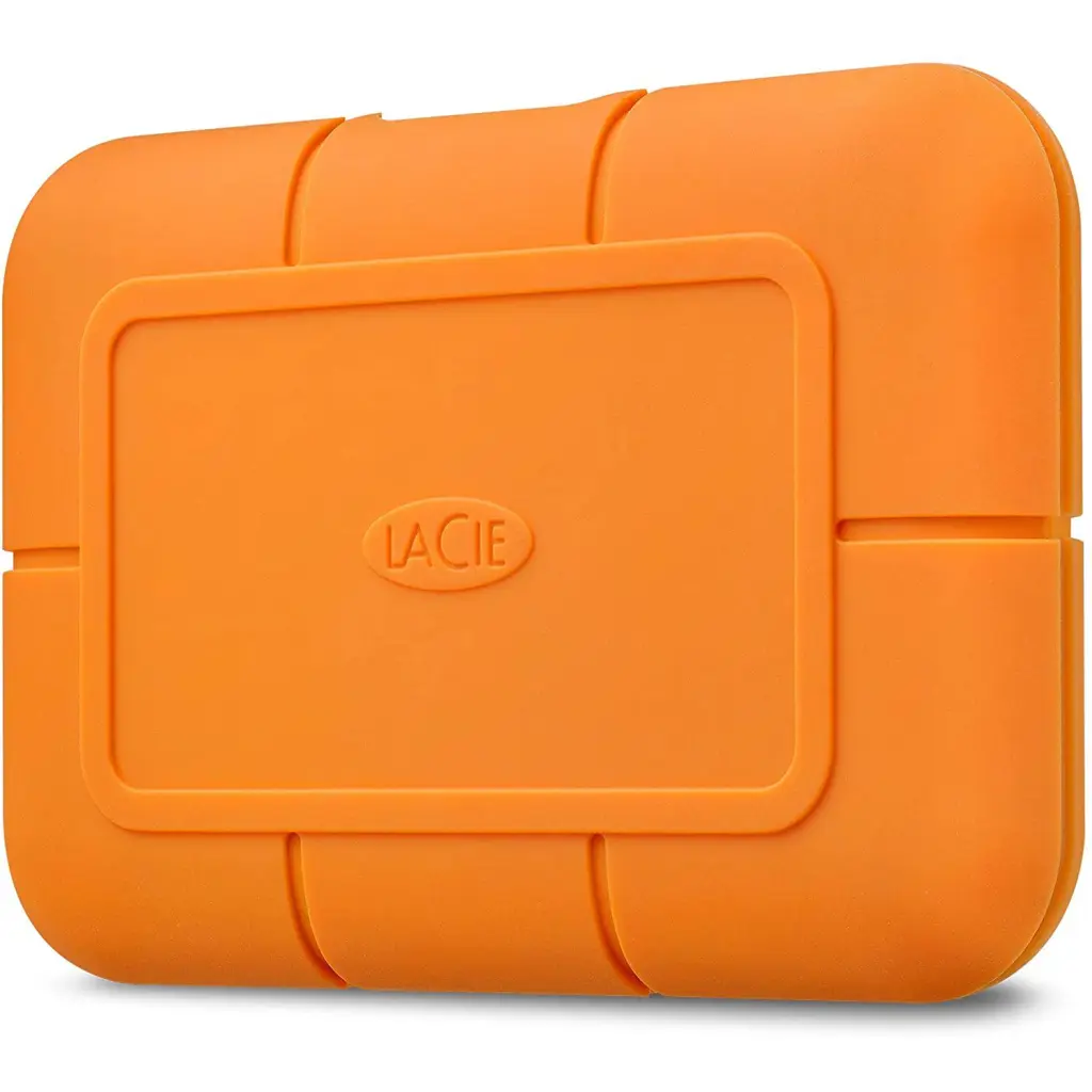 LaCie Rugged 2TB USB C Orange External Solid State Drive