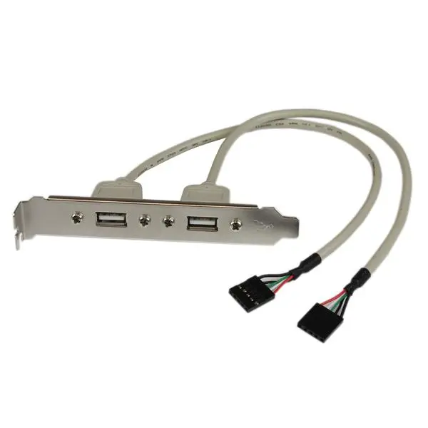 StarTech.com 2 Port USB A Female Slot Adapter