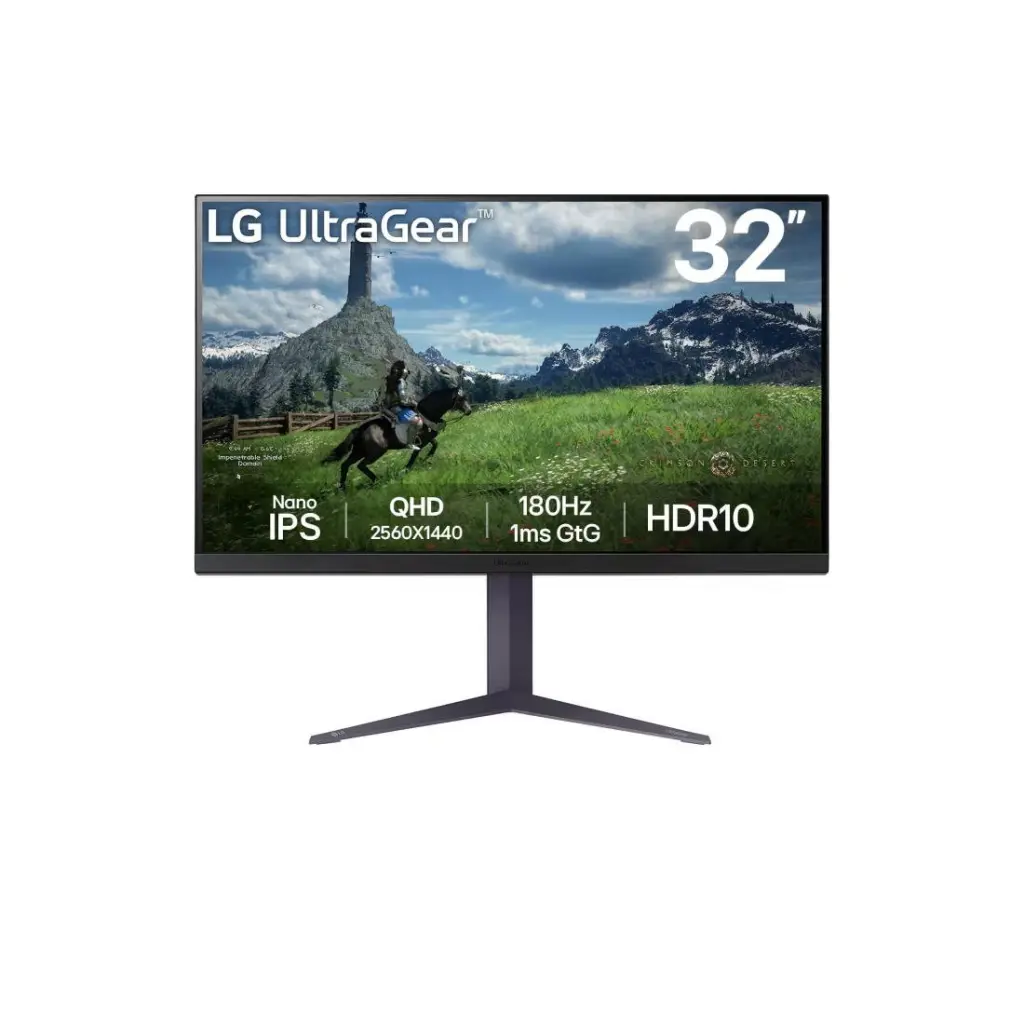 LG 32GS85Q-B UltraGear 32 Inch 2560 x 1440 Pixels Full HD Nano IPS FreeSync HDMI DisplayPort USB Hub Monitor