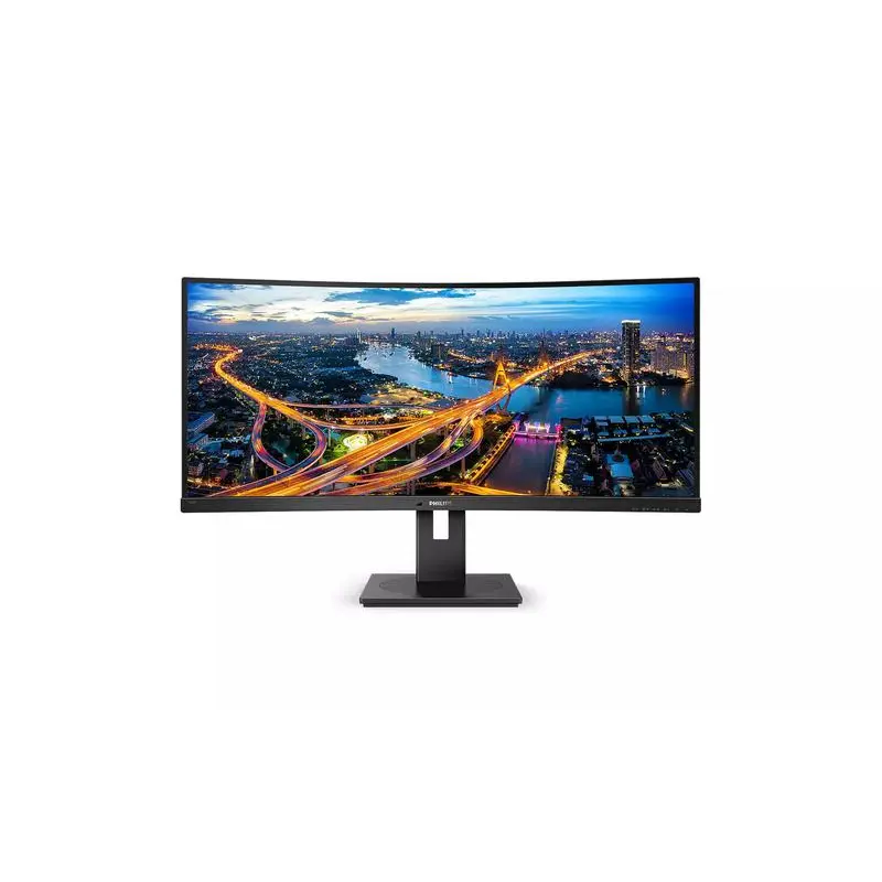 Philips B Line 346B1C 34 Inch Curved Ultra Wide Quad HD 3440 x 1440 Pixels 100Hz Refresh Rate HDMI DisplayPort USB C LED Monitor