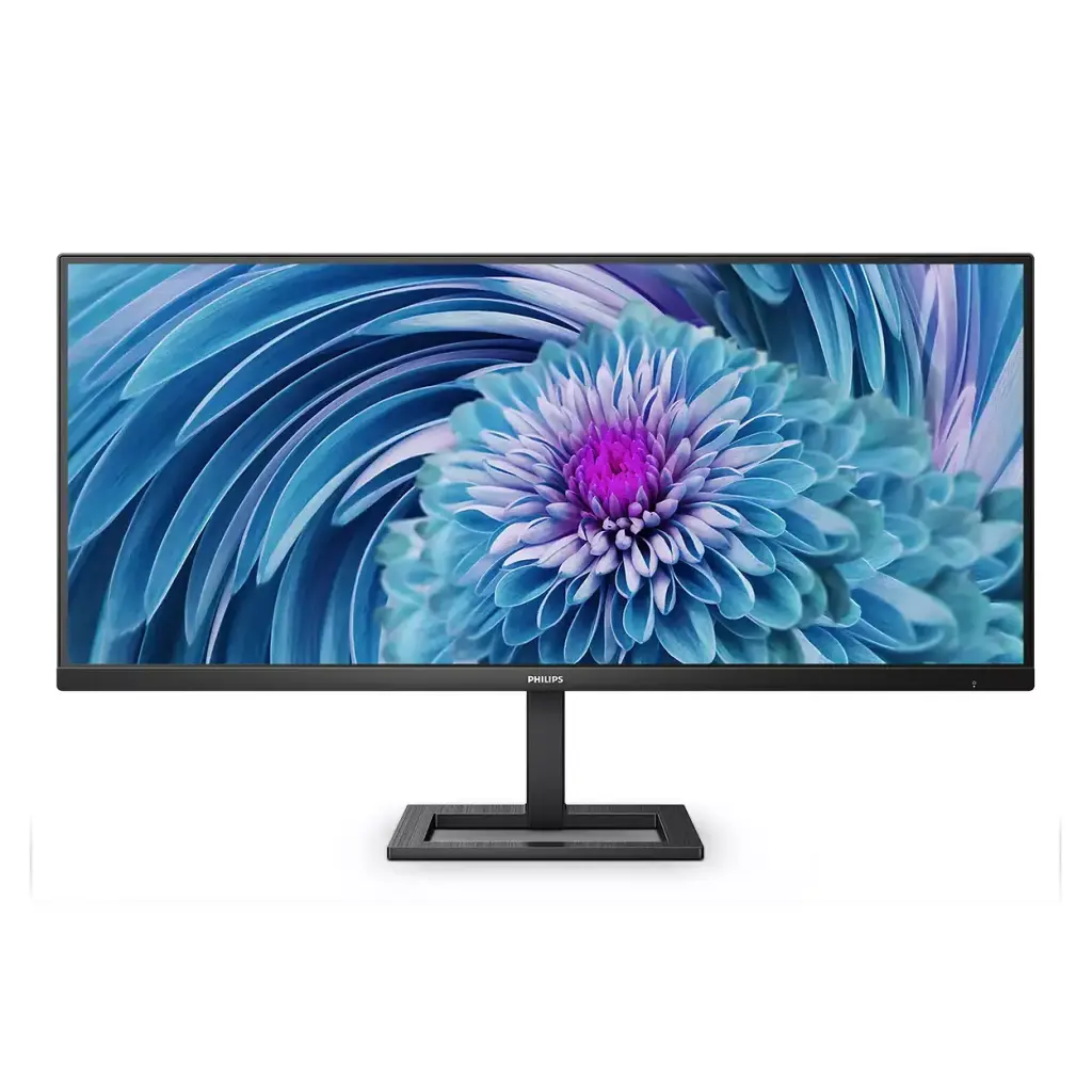 Philips E Line 346E2LAE 34 Inch 3440 x 1440 Pixels Wide Quad HD VA Panel HDMI DisplayPort USB-C Monitor