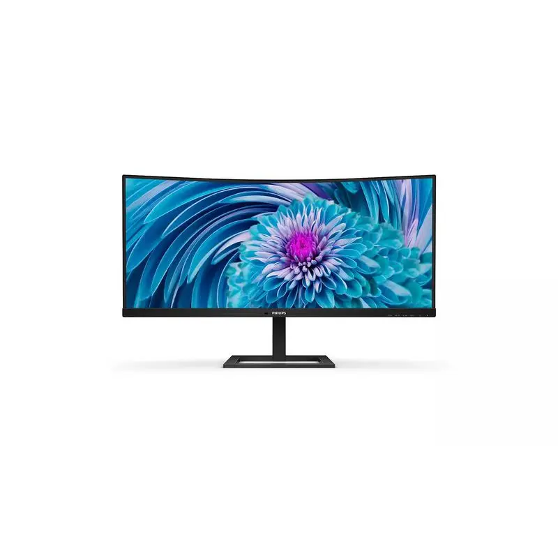 Philips E Line 346E2CUAE 34 Inch 3440 x 1440 Full HD Resolution Curved Wide Quad HD 100Hz Refresh Rate DisplayPort USB HDMI USB C LED Monitor